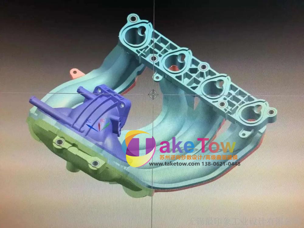 排气歧管与涡轮蜗壳逆向建模