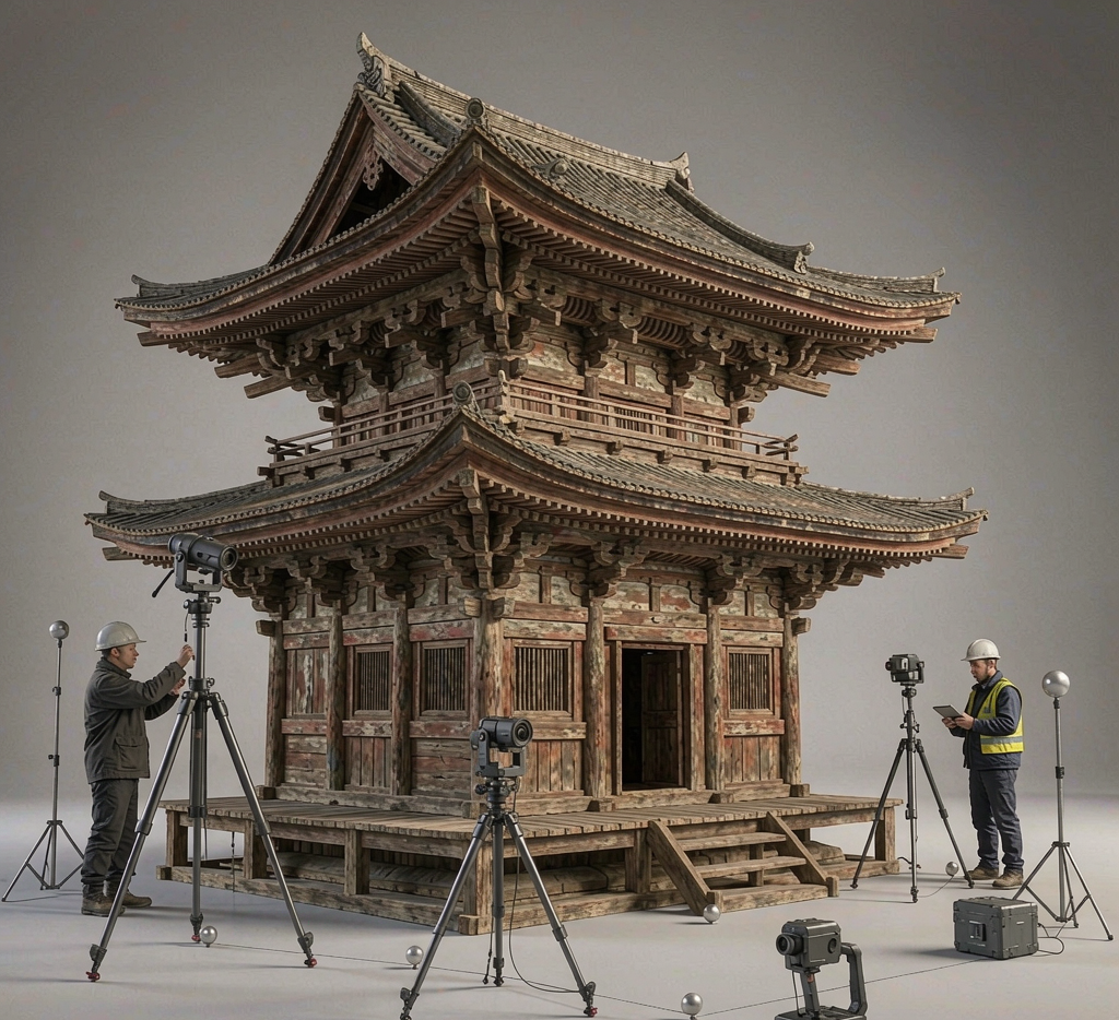 三维扫描测绘 · 古建BIM